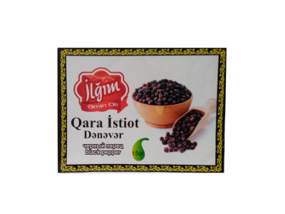 İstiot qara dənəvər 1/20*15 qr - 4760095007693